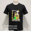 Snoopy And Woodstock Merry Christmas Michigan Wolverines Shirt Balck Shirt