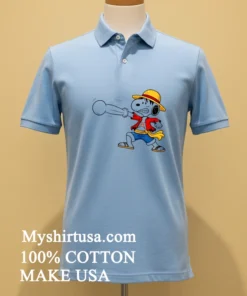Snoopy As Luffy Gum Gum Cartoon Shirt