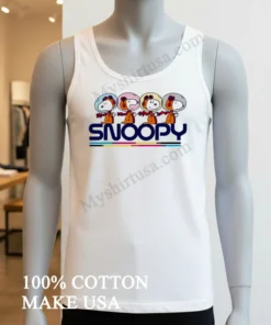 Snoopy Astronaut Squad Space Exploration Comic Graphic funny america t-shirts