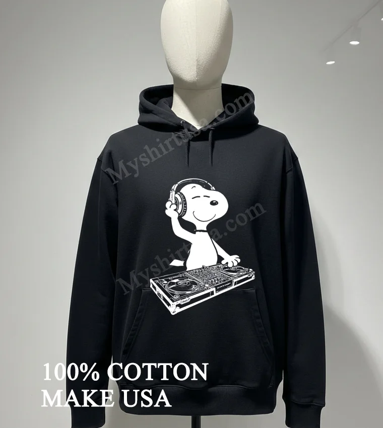 Snoopy Dj Mixing Music On Turntable Graphic funny america t-shirts - hoodie-shirt Snoopy Dj Mixing Music On Turntable Graphic Shirt Hoodie Shirt