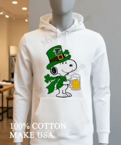 Snoopy Drink Beer Cheer Atlanta Falcons St Patrick Day funny america t-shirts