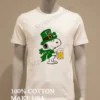 Snoopy Drink Beer Cheer Atlanta Falcons St Patrick Day Shirt White T Shirt