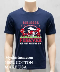 Snoopy Forever Georgia Bulldogs Shirt