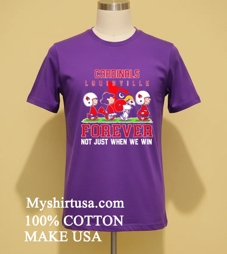 Snoopy Forever Louisville Cardinalss Shirt - purple-shirt Snoopy Forever Louisville Cardinalss Shirt Purple Shirt