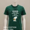 Snoopy I May Start Talking About Jesus At Any Time Shirt Green Shirt