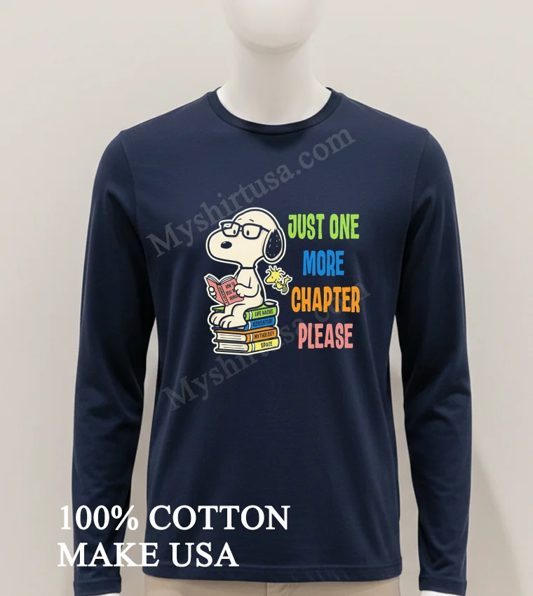 Snoopy Just One More Chapter Please Books Shirt Hoodie Shirt 1