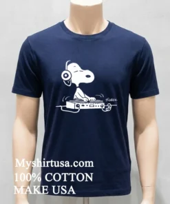 Snoopy Playing Dj Schulz Shirt
