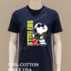 Snoopy Steelers Sunglasses Playing Football Sports Fan Shirt Navy Shirt