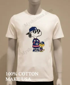Snoopy Woodstock Winnipeg Jets Hockey Jersey Sunglasses funny america t-shirts