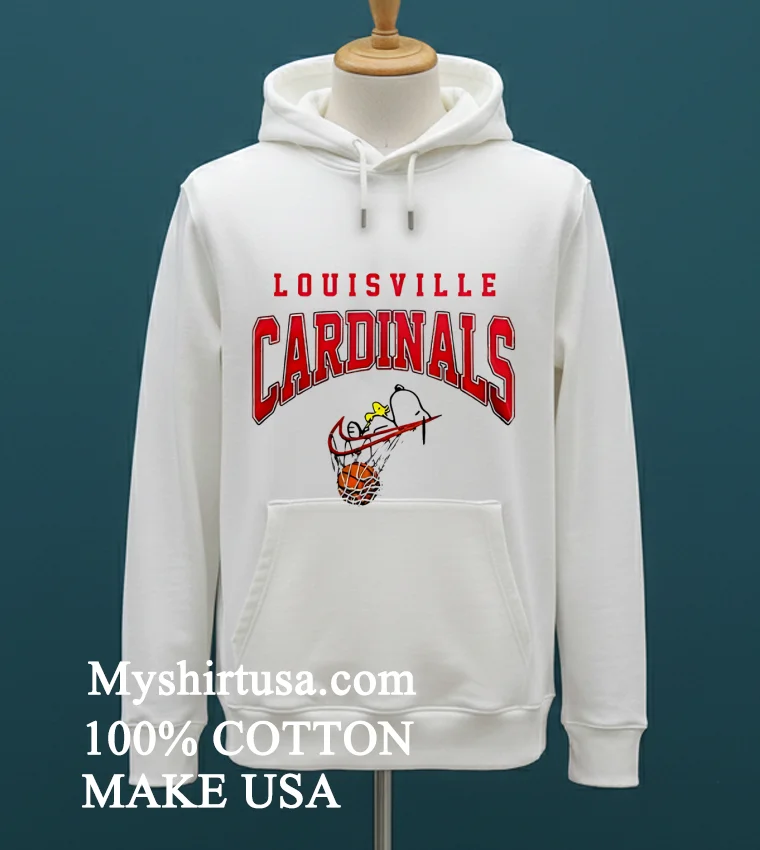 Snoopy X Louisville Cardinals Ncaa Basketball Forever Shirt - white-t-shirt Snoopy X Louisville Cardinals Ncaa Basketball Forever Shirt White T Shirt 1