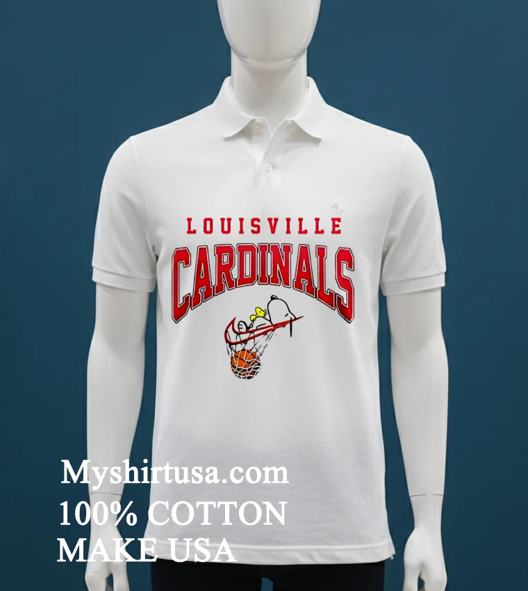 Snoopy X Louisville Cardinals Ncaa Basketball Forever Shirt White T Shirt
