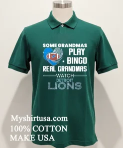 Some Grandmas Play Bingo Real Grandmas Watch Detroit Lions 2026 Shirt