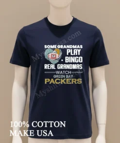 Some Grandmas Play Bingo Real Grandmas Watch Green Bay Packers funny america t-shirts