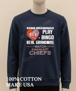 Some Grandmas Play Bingo Real Grandmas Watch Kansas City Chiefs funny america t-shirts
