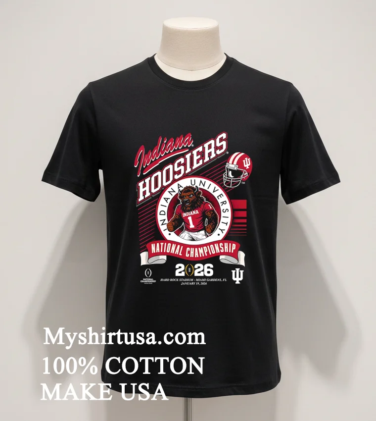 Something Inked Adult Indiana Hoosiers Mascot 2026 Cfp National Championship Shirt Balck Shirt
