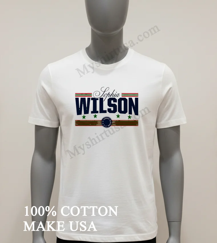 Sophia Wilson Uswnt Players Soccer Name Design Shirt White T Shirt 1