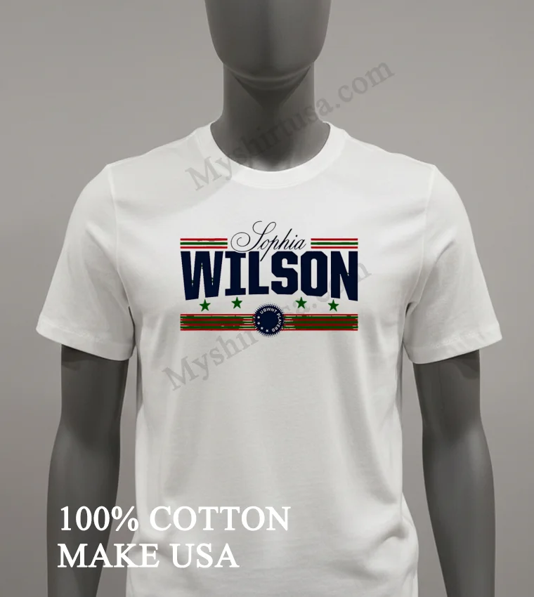 Sophia Wilson Uswnt Players Soccer Name Design funny america t-shirts - white-t-shirt Sophia Wilson Uswnt Players Soccer Name Design Shirt White T Shirt 2