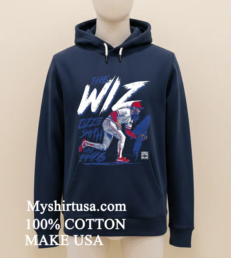 St Louis Baseball Ozzie Smith The Wiz Ozzie Smith Mens Premium Shirt Navy Shirt 1