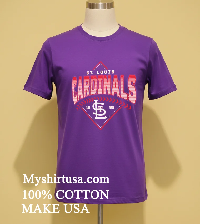 St Louis Cardinals Ahead In The Count Logo Shirt Purple Shirt