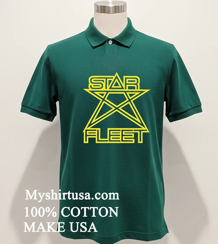Starfleet Yellow Logo Shirt Green Shirt