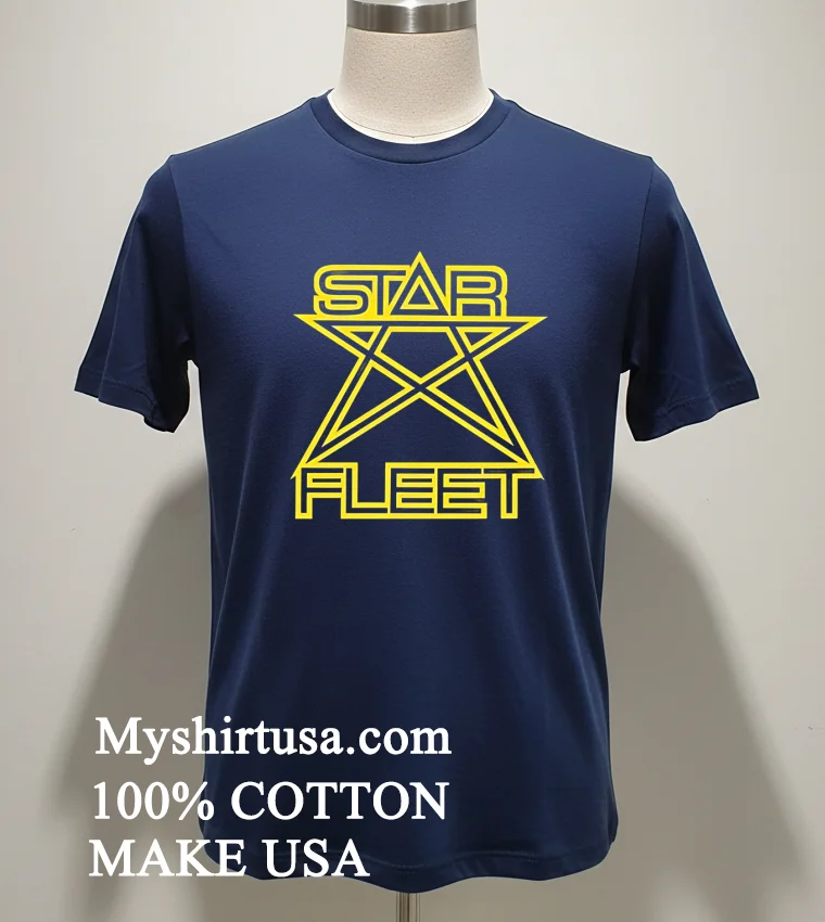 Starfleet Yellow Logo Shirt - navy-shirt Starfleet Yellow Logo Shirt Navy Shirt 1