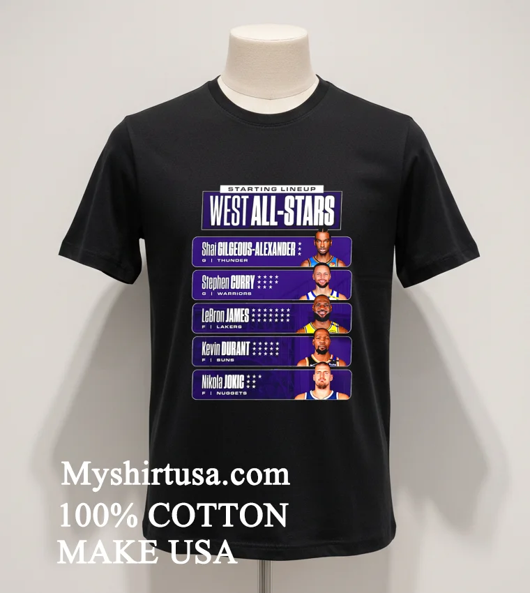Starting Lineup West All Stars Shirt Balck Shirt 1