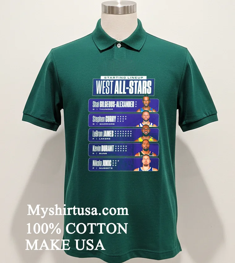 Starting Lineup West All Stars Shirt Green Shirt