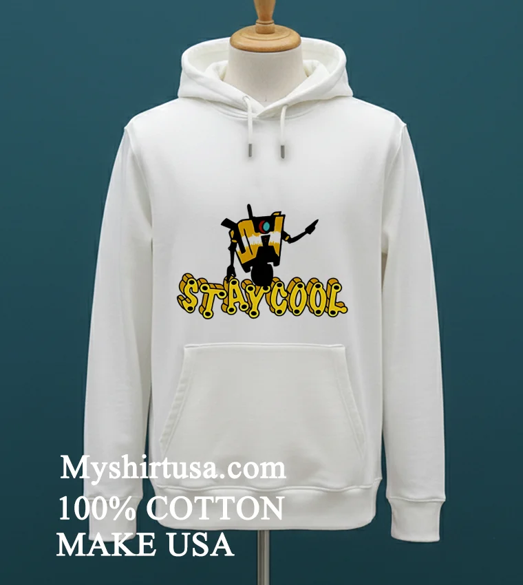 Staycool Borderlands Claptrap Logo Shirt White T Shirt 1