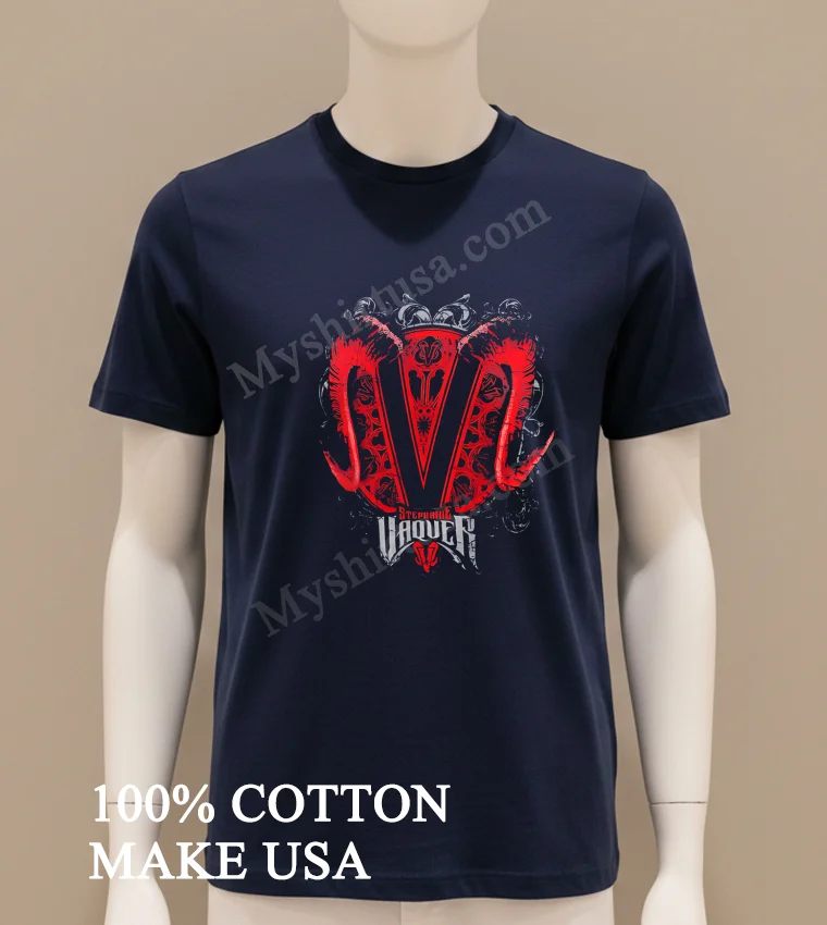 Stephanie Vaquer V Logo Wwe funny america t-shirts - navy-shirt Stephanie Vaquer V Logo Wwe Shirt Navy Shirt