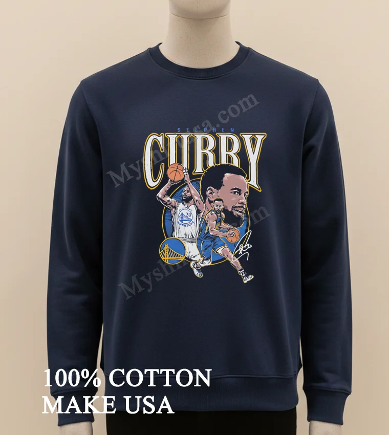 Stephen Curry Golden State Warriors Signature Graphic Shirt Long Sleve Shirt