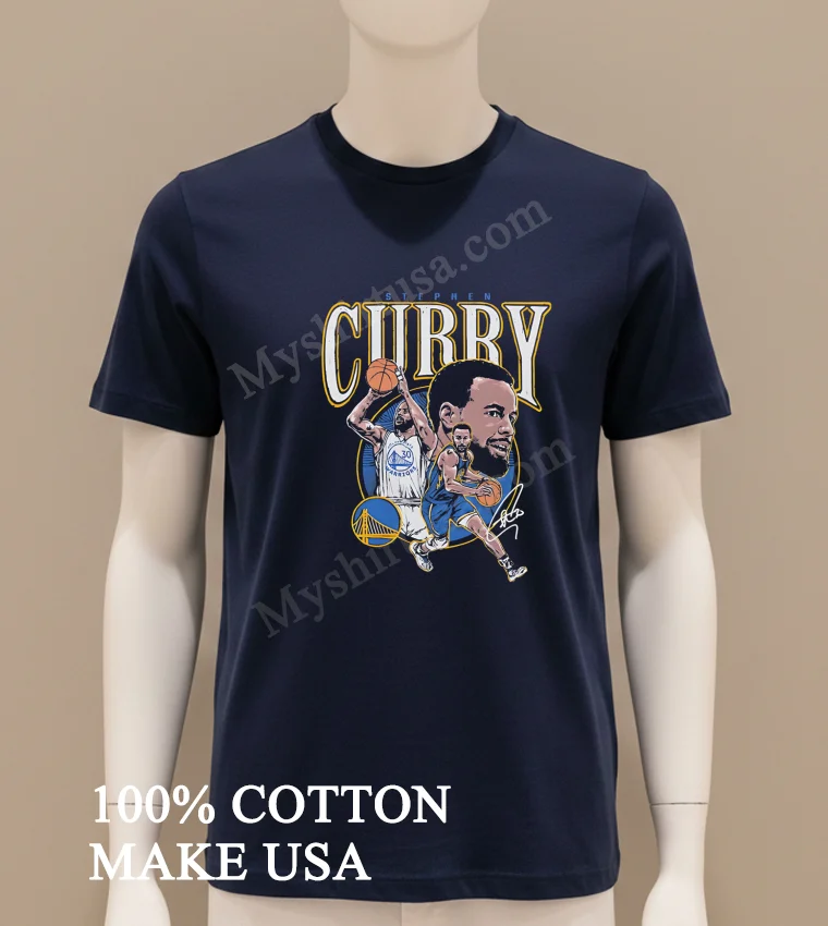 Stephen Curry Golden State Warriors Signature Graphic funny america t-shirts - navy-shirt Stephen Curry Golden State Warriors Signature Graphic Shirt Navy Shirt
