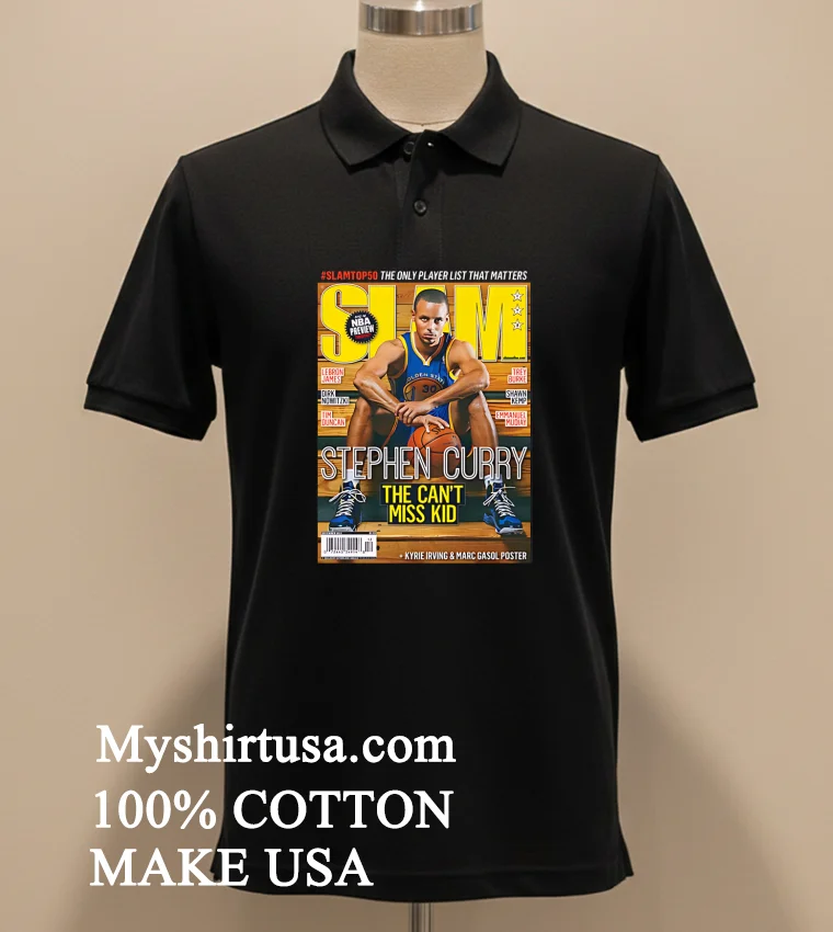 Stephen Curry The Cant Miss Kid Warriors Slam Cover Nba Basketball Shirt Balck Shirt 2