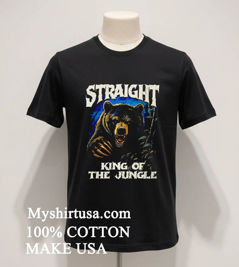 Straight King Of The Jungle Shirt - balck-shirt Straight King Of The Jungle Shirt Balck Shirt