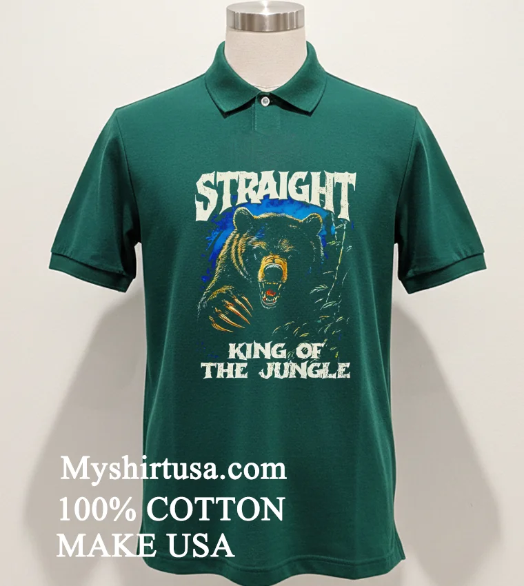 Straight King Of The Jungle Shirt Green Shirt