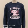 Strange But Cute Axolotl Cartoon Retro Shirt Long Sleve Shirt