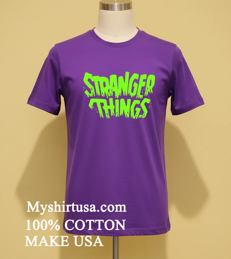 Stranger Things Neon Stylish Shirt - purple-shirt Stranger Things Neon Stylish Shirt Purple Shirt