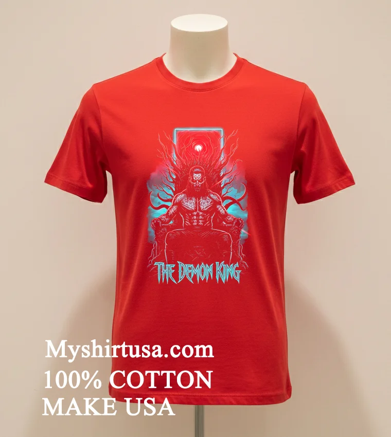Stranger Things The Demon King Graphic Shirt Red Shirt