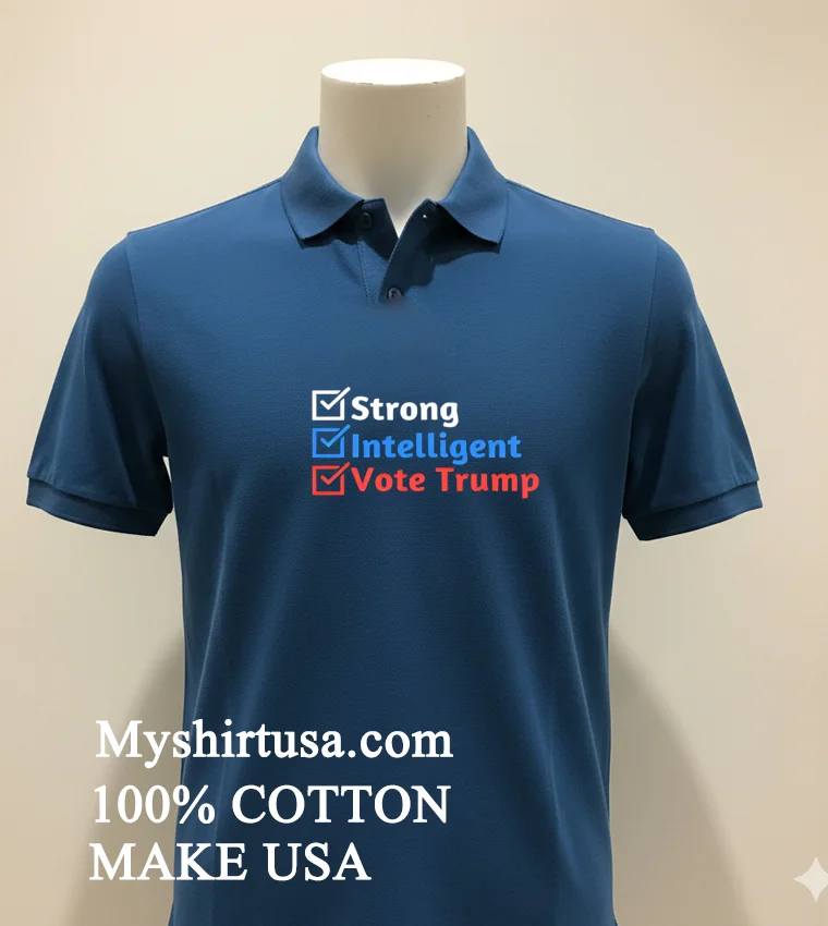 Strong Intelligent Women For Trump Girl Maga Checklist Shirt - navy-shirt Strong Intelligent Women For Trump Girl Maga Checklist Shirt Navy Shirt 2