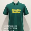 Studda Bubba Funny Text Bold Yellow Slogan Shirt Green Shirt