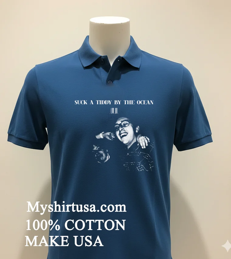 Suck A Tiddy By The Ocean Shirt - navy-shirt Suck A Tiddy By The Ocean Shirt Navy Shirt 1