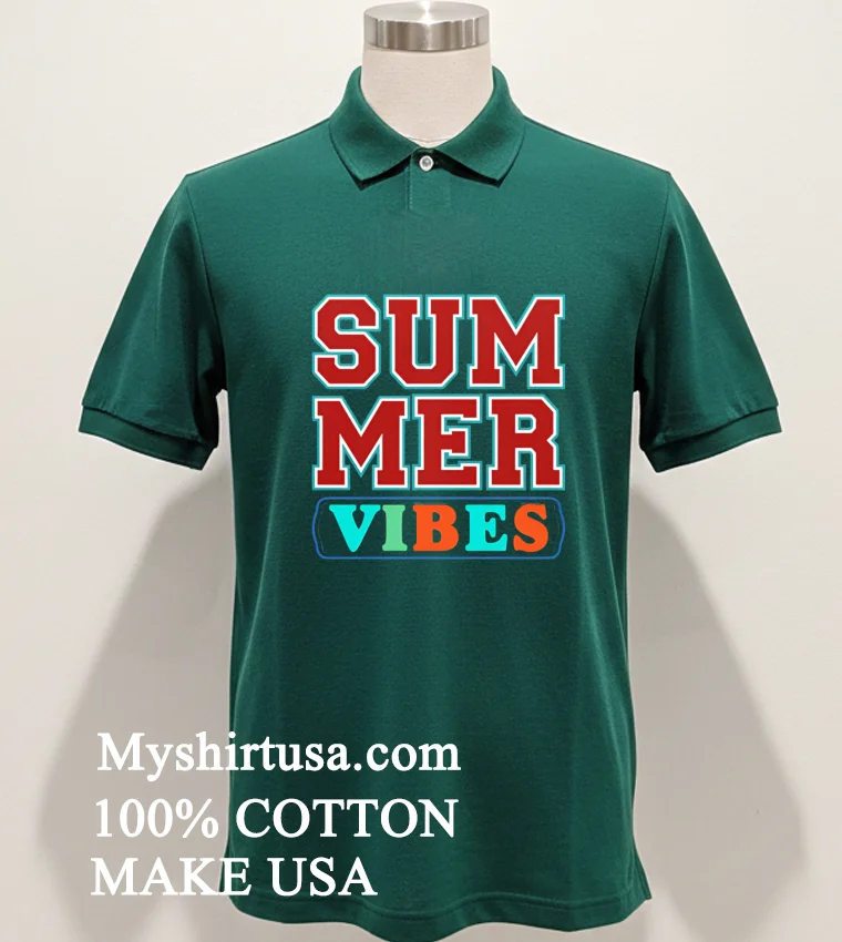 Summer Vibes Shirt - green-shirt Summer Vibes Shirt Green Shirt