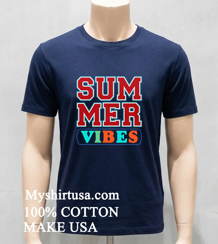 Summer Vibes Shirt Navy Shirt