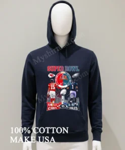 Super Bowl Kansas City Chiefs X Philadelphia Eagles Signature 2025 funny america t-shirts