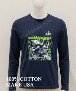 Super Bowl Lix 2025 Seattle Seahawks Super Bowl Champions Football Helmet funny america t-shirts