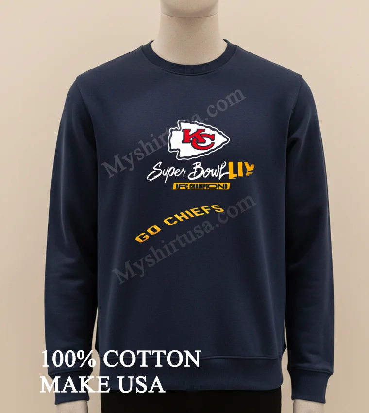 Super Bowl Lix Afc Champions Go Chiefs funny america t-shirts - long sleve shirt Super Bowl Lix Afc Champions Go Chiefs Shirt Long Sleve Shirt