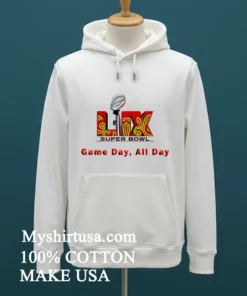 Super Bowl Lix Game Day All Day 2025 Shirt