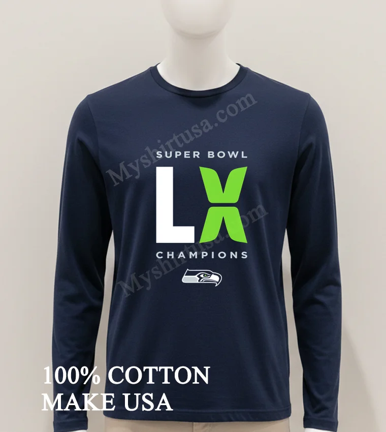 Super Bowl Lx Champions Seattle Seahawks Logo Football Sports funny america t-shirts - hoodie-shirt Super Bowl Lx Champions Seattle Seahawks Logo Football Sports Shirt Hoodie Shirt 1