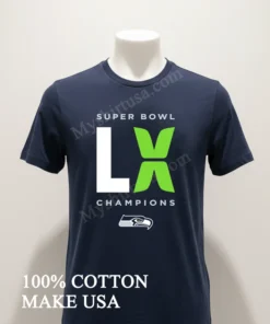 Super Bowl Lx Champions Seattle Seahawks Logo Football Sports funny america t-shirts