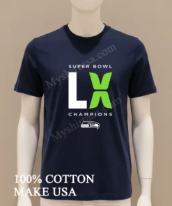 Super Bowl Lx Champions Seattle Seahawks Logo Football Sports funny america t-shirts
