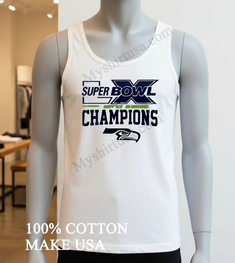 Super Bowl Lx Seattle Seahawks Champions Nfl Football Logo Shirt White T Shirt 3